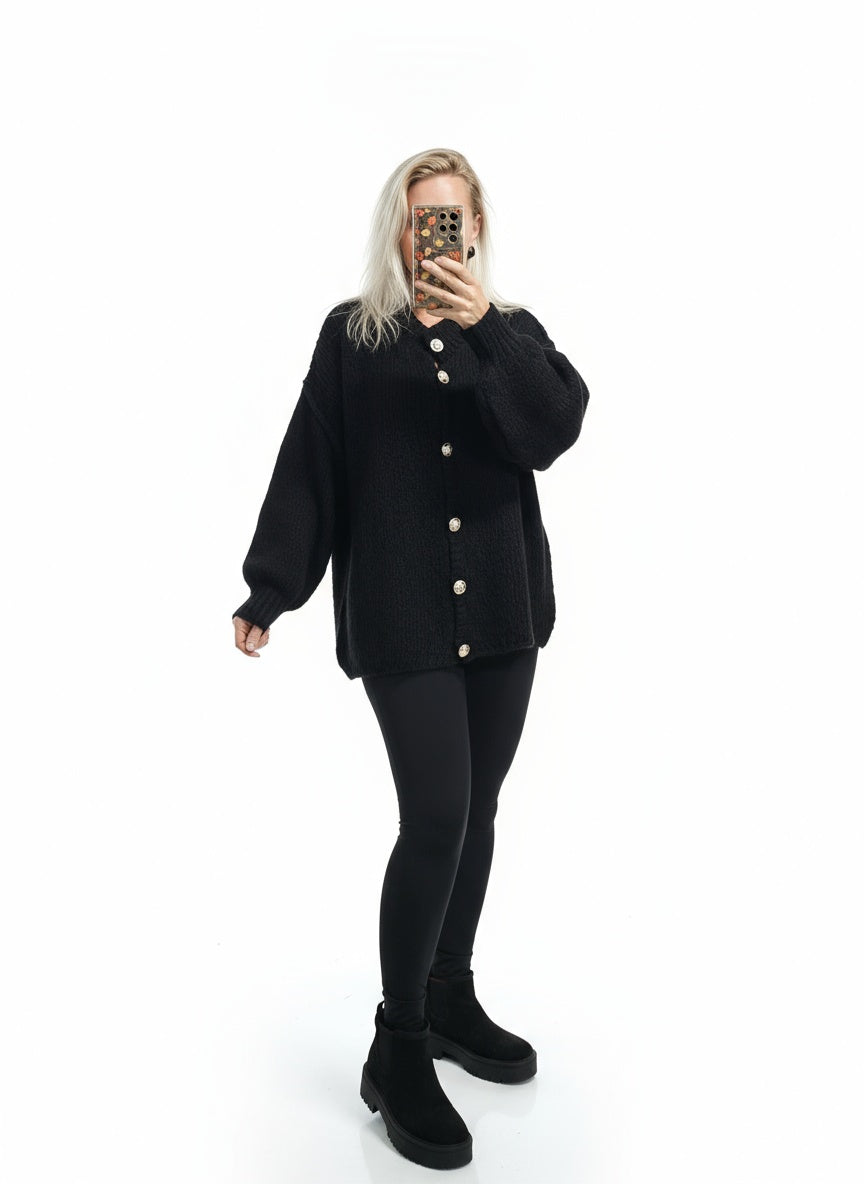 Vest met gouden knopen