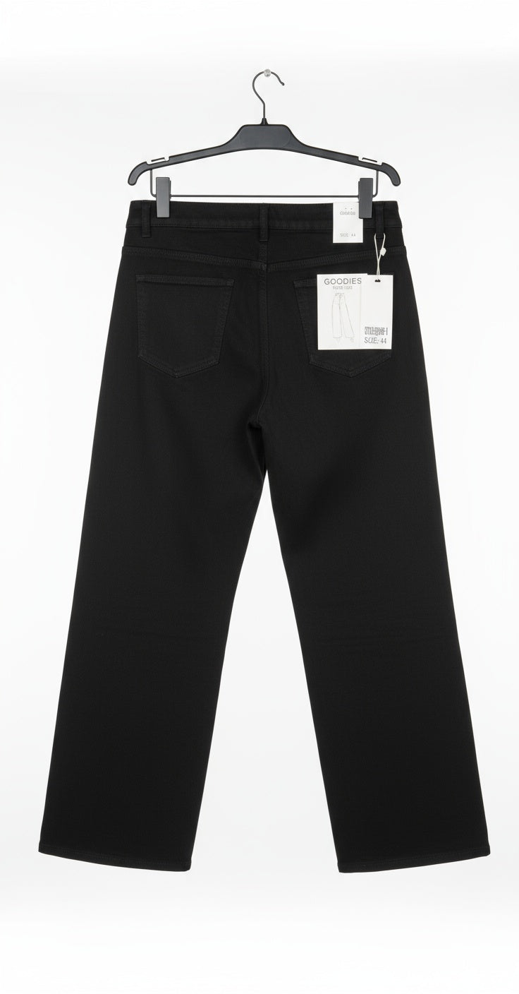 Goodies wide leg zwart glitter