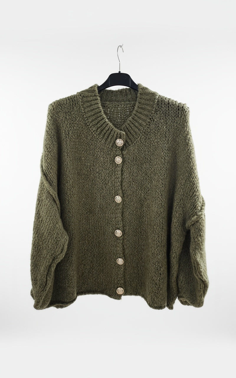 Vest met gouden knopen