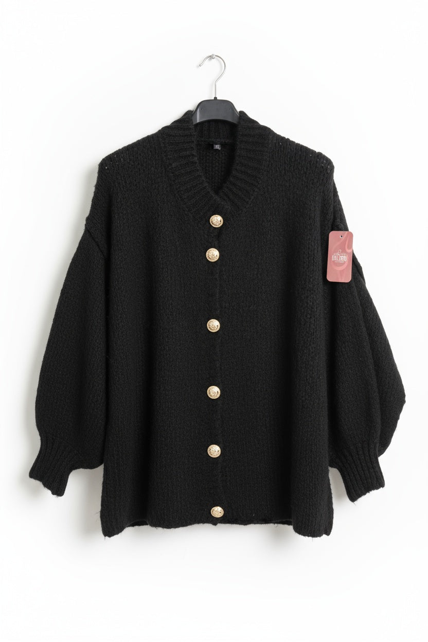 Vest met gouden knopen