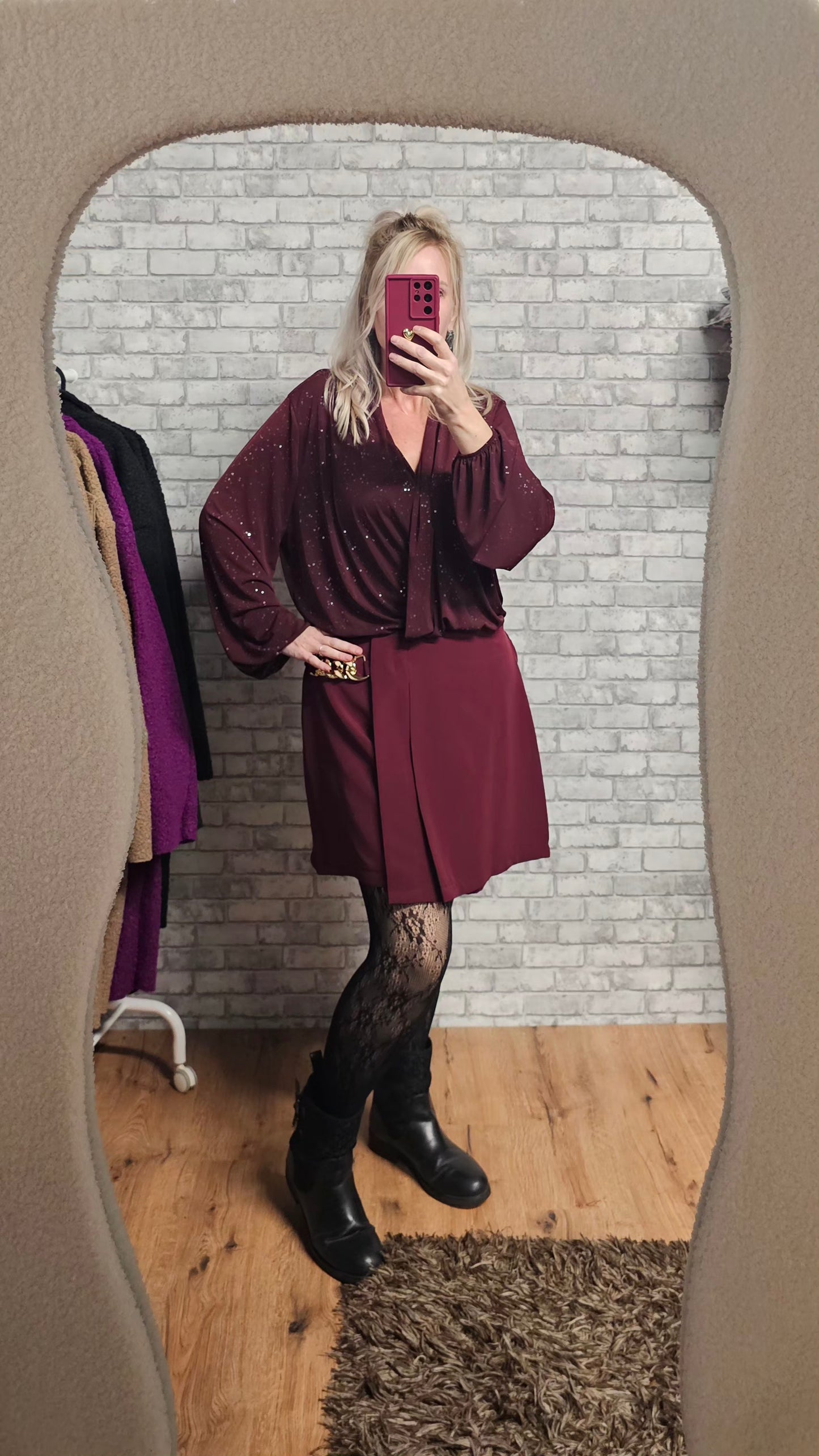 Body glitter Bordeaux