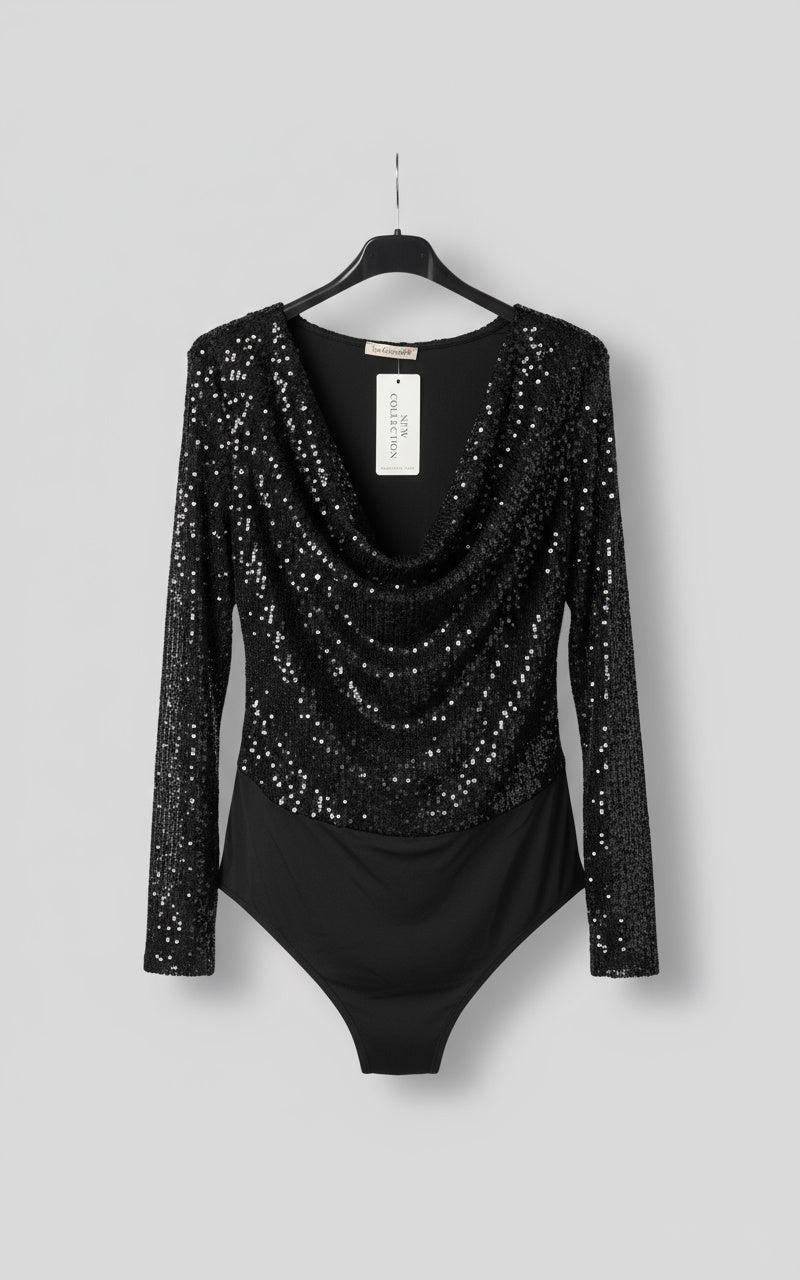 Glitter body zwart