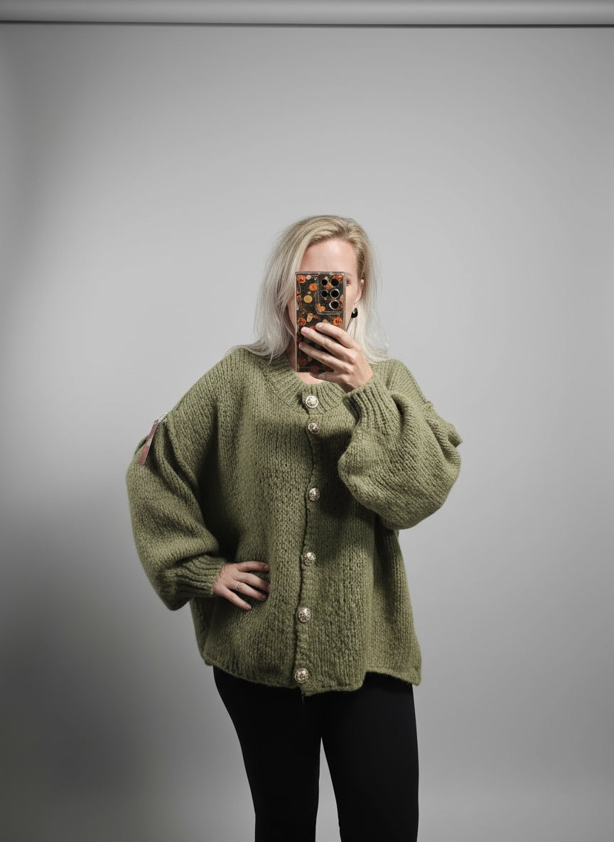 Vest met gouden knopen